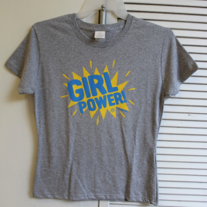 Playera Girl Power - Gris